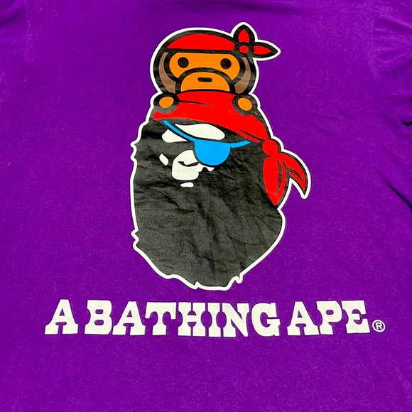 Bape Shirts Purple A Bathing Ape Shirt Poshmark